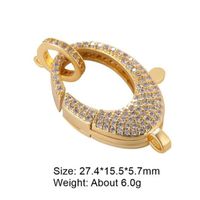 Classic Style Solid Color Copper Inlay Zircon Jewelry Accessories sku image 28