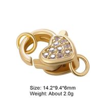 Classic Style Solid Color Copper Inlay Zircon Jewelry Accessories sku image 1
