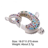 Classic Style Solid Color Copper Inlay Zircon Jewelry Accessories sku image 21