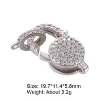 Classic Style Solid Color Copper Inlay Zircon Jewelry Accessories sku image 23