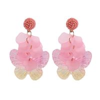 1 Pair Sweet Butterfly Alloy Resin Drop Earrings main image 2