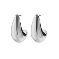1 Pair Exaggerated Punk Simple Style Water Droplets Alloy Drop Earrings main image 3