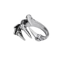 Retro Claw Alloy Plating Men's Open Ring main image 4
