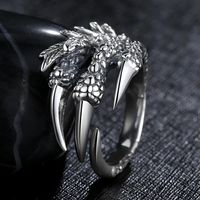 Retro Claw Alloy Plating Men's Open Ring sku image 1