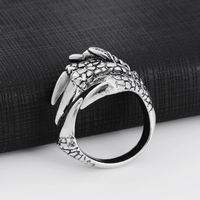 Retro Claw Alloy Plating Men's Open Ring main image 2