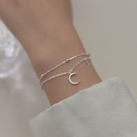 Einfacher Stil Stern Mond Kupfer Überzug Versilbert Armbänder main image 1