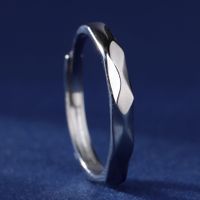 Ig-stil Einfacher Stil Rhombus Sterling Silber Überzug Inlay Zirkon Offener Ring sku image 2