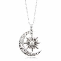 Rétro Star Lune Alliage Placage Femmes Pendentif main image 6