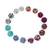1 Pair Ig Style Casual Colorful Beaded Alloy Glass Bead Ear Studs main image 3