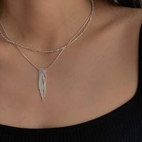 Lady Geometric Sterling Silver Necklace In Bulk main image 1