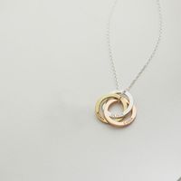 Casual Simple Style Circle Stainless Steel Plating Necklace sku image 2