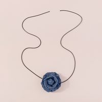 Sexy Rose Jean Fait Main Femmes Collier Ras De Cou main image 3