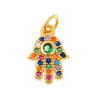 Ig Style Geometric Copper Plating Inlay Zircon Charms Jewelry Accessories sku image 3