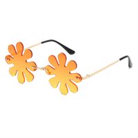 Hip-hop Funny Flower Pc Special-shaped Mirror Frameless Women's Sunglasses main image 4