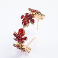 Baroque Style Flower Glass Plating Diamond Hair Band main image 3