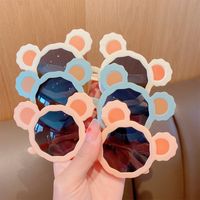 Cartoon Style Solid Color Pc Special-shaped Mirror Clips Kids Sunglasses main image 4
