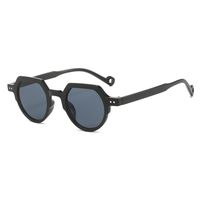 Retro Solid Color Leopard Ac Oval Frame Full Frame Women's Sunglasses sku image 1