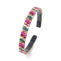 Einfacher Stil Einfarbig Strass Glas Diamant Haarband sku image 4