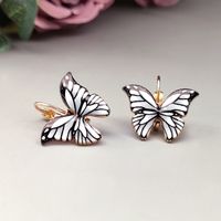 Vacation Butterfly Metal Enamel Plating Gold Plated Women's Earrings main image 7