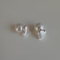 1 Pair Elegant Heart Shape Alloy Ear Studs main image 5