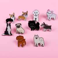 Cute Simple Style Animal Dog Alloy Enamel Unisex Brooches main image 5