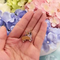 Cute Simple Style Animal Dog Alloy Enamel Unisex Brooches main image 3