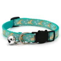 Pet Bronzing Moon Xingx Cat Dog Collar Cat Buckle Gold Separated Reflective Safety Buckle Collar main image 1