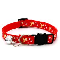 Pet Bronzing Moon Xingx Cat Dog Collar Cat Buckle Gold Separated Reflective Safety Buckle Collar sku image 4