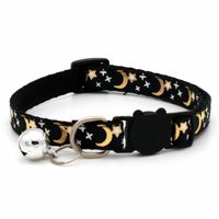 Pet Bronzing Moon Xingx Cat Dog Collar Cat Buckle Gold Separated Reflective Safety Buckle Collar main image 3