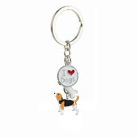 Cute Dog Metal Unisex Bag Pendant Keychain main image 5