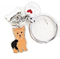 Cute Dog Metal Unisex Bag Pendant Keychain sku image 25