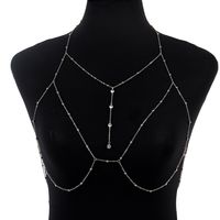 Modern Style Solid Color Alloy Plating Inlay Artificial Gemstones Women's Body Chain sku image 6