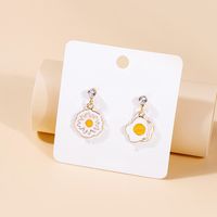 1 Pair Cute Ice Cream Animal Plating Alloy Drop Earrings sku image 1