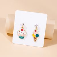 1 Pair Cute Ice Cream Animal Plating Alloy Drop Earrings sku image 10