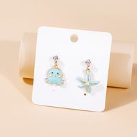 1 Pair Cute Ice Cream Animal Plating Alloy Drop Earrings sku image 8