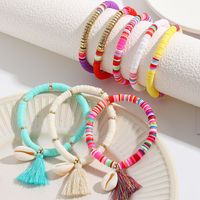 Vacation Colorful Shell Soft Clay Plating Women's Bracelets main image 1