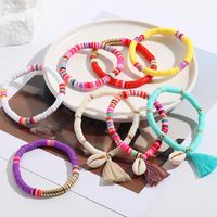 Vacation Colorful Shell Soft Clay Plating Women's Bracelets main image 2