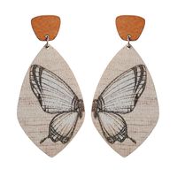 1 Pair Vacation Butterfly Wood Drop Earrings main image 3