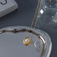 Moderner Stil Einfarbig Kupfer Halskette Mit Anhänger main image 3