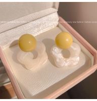 1 Pair Korean Style Flower Alloy Drop Earrings main image 9