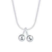 Simple Style Fruit Sterling Silver Pendant Necklace In Bulk main image 2