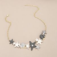 Vacation Beach Starfish Shell Alloy Plating Inlay Pearl Women's Necklace main image 4