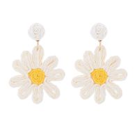 1 Pair Bohemian Flower Mixed Materials Drop Earrings sku image 1