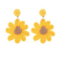 1 Pair Bohemian Flower Mixed Materials Drop Earrings sku image 2