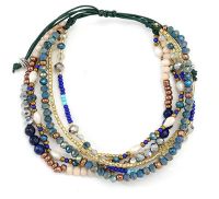 Wholesale Jewelry Bohemian Colorful Beaded Alloy Knitting Bracelets main image 4