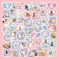 Cute Dog Cat Pet Bag Storage Box Notebook Journal Stickers sku image 1