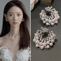 1 Pair Modern Style Round Alloy Earrings main image 4