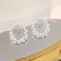 1 Pair Modern Style Round Alloy Earrings main image 5