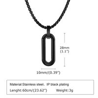 Acier Inoxydable 304 Style Simple Style Classique Tridimensionnel Couleur Unie Pendentif main image 3