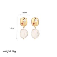 1 Pair Simple Style Heart Shape Flower Plating Inlay Copper Crystal Zircon 18k Gold Plated Drop Earrings sku image 4